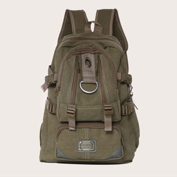 

Men Large Capacity Hiking Backpack, Army green