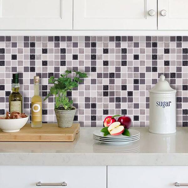 

1sheet Mosaic Epoxy Wall Sticker, Multicolor