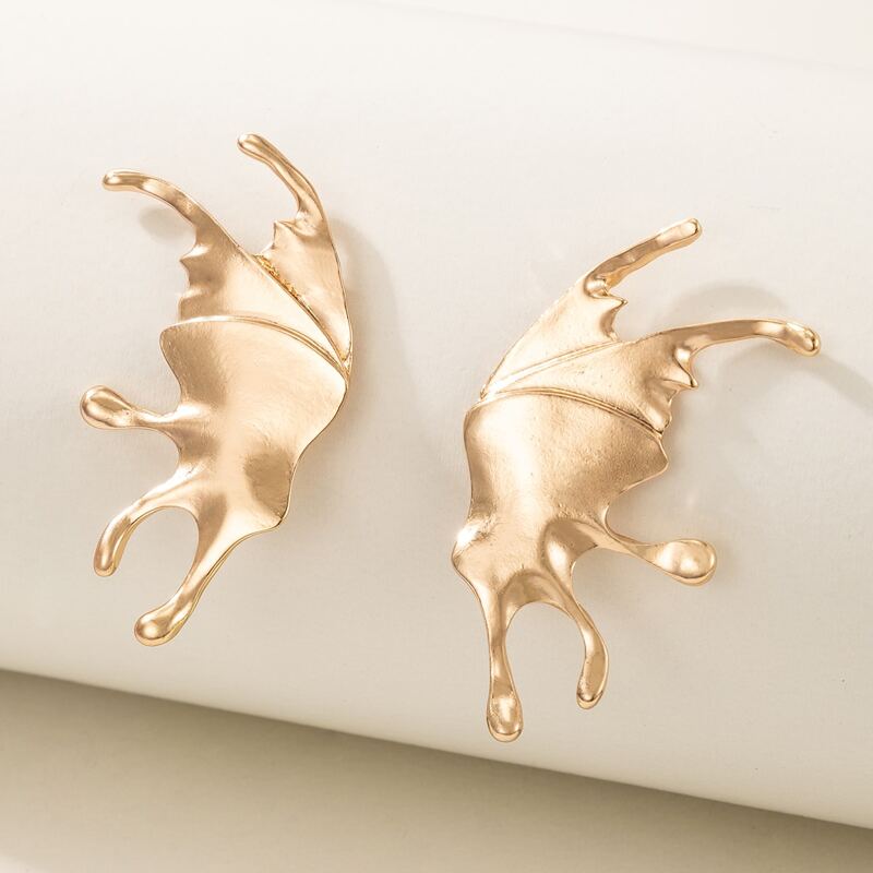 

Butterfly Design Stud Earrings, Gold
