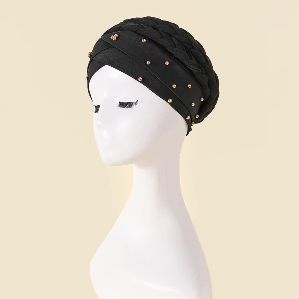 

Bead Decor Hat, Black