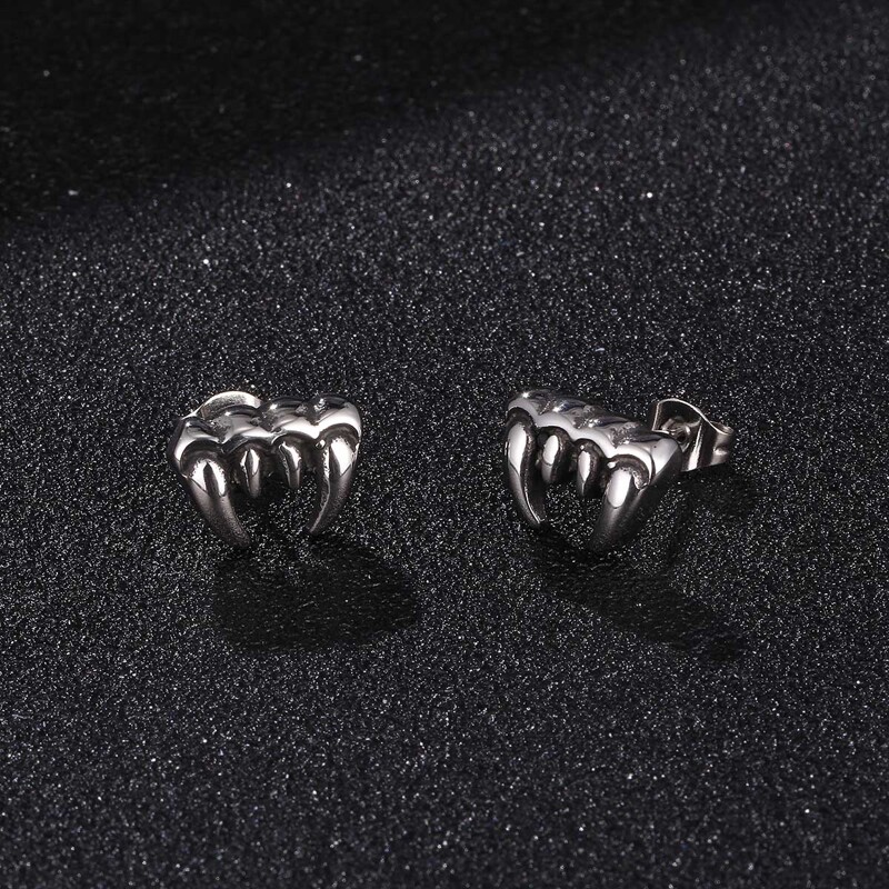 

Guys Stainless Steel Earrings, Silver