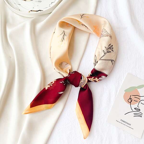 

Shell Print Bandana, Red