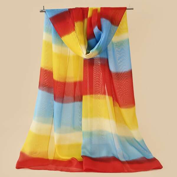 

Color Block Scarf, Multicolor