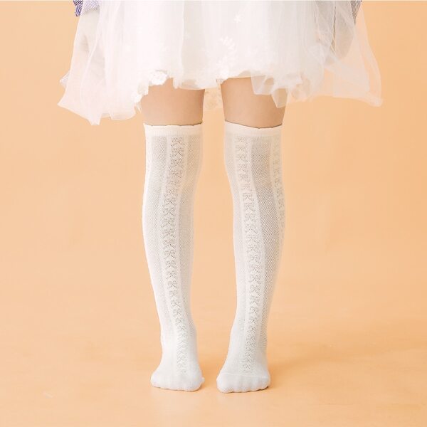 

Toddler Girls Over The Knee Socks, White