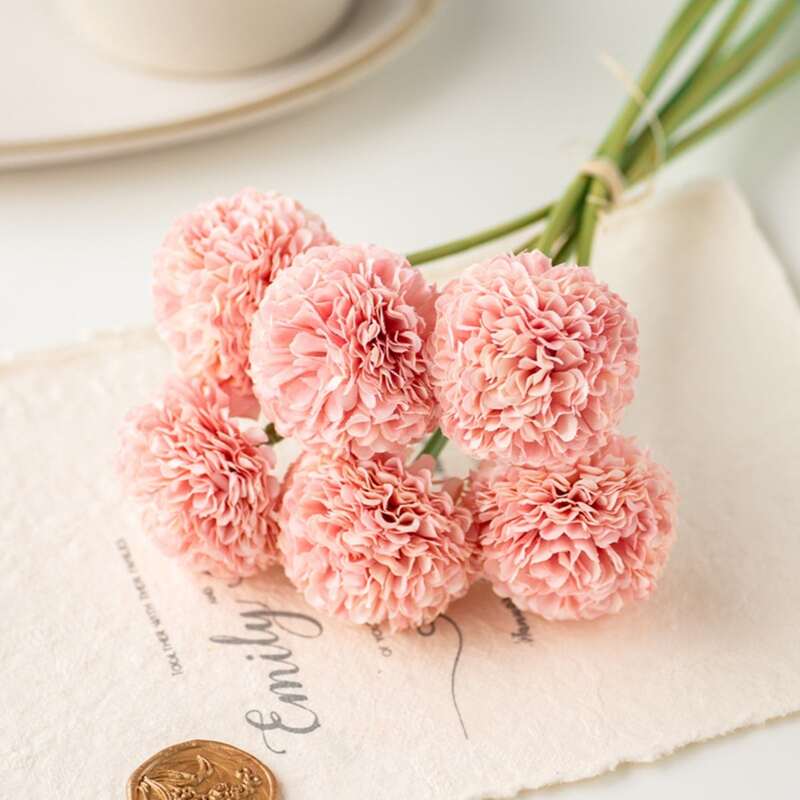 

6pcs Artificial Plastic Hydrangea, Pink