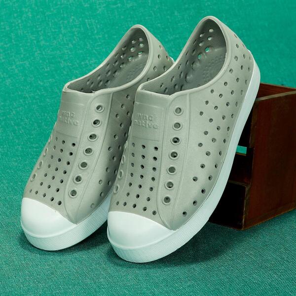 

Toddler Boys Hollow Out Flats, Light grey