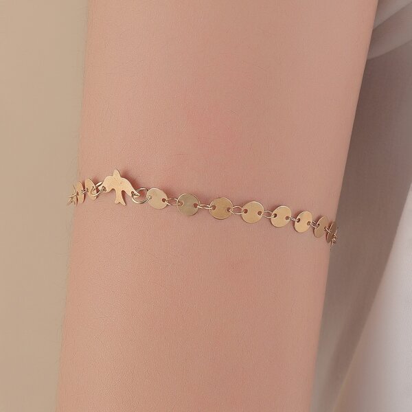 

Disc Decor Arm Chain, Gold