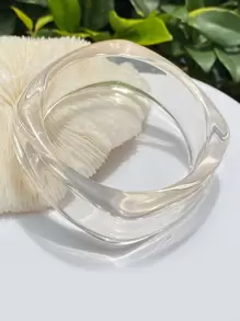 1pc Transparent Bracelet, Suitable For Daily Wear - Clear - View 2