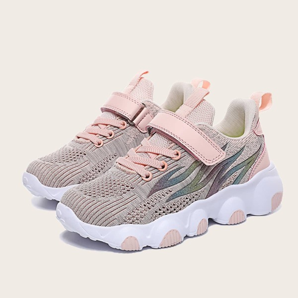 

Girls Velcro Strap Sneakers, Pink