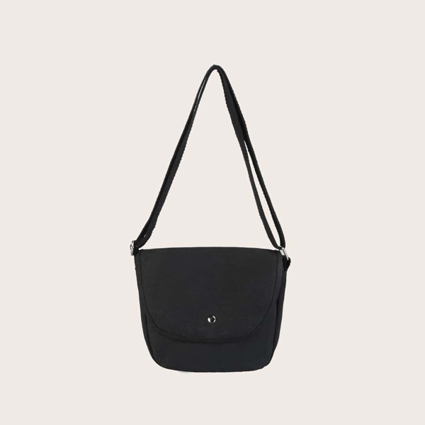 

Men Flap Crossbody Bag, Black