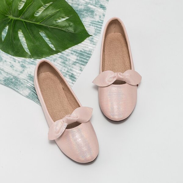 

Girls Bow Decor Mary Janes, Pink