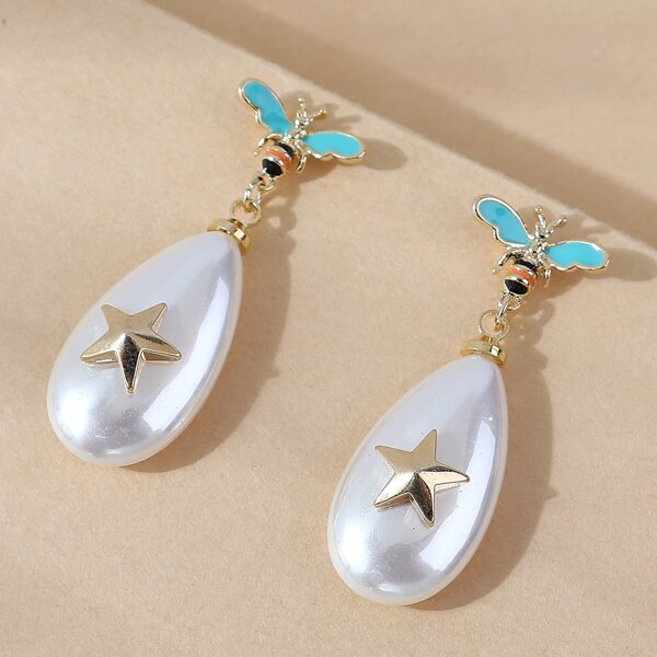 

Faux Pearl Drop Earrings, Multicolor