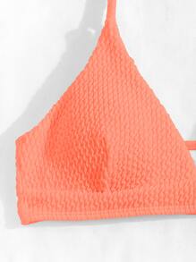 Swim Basics Strukturiertes Tankini Set, Cami BH und hoch geschnittener 2 teiliger Badeanzug