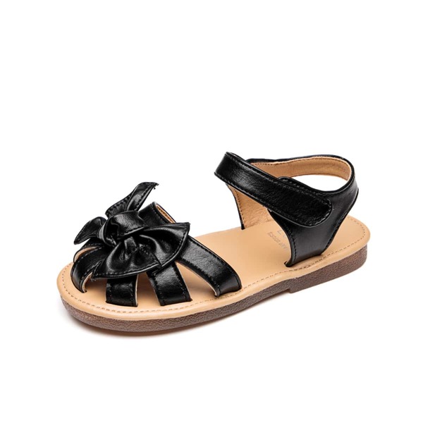 

Toddler Girls Bow Decor Strappy Sandals, Black