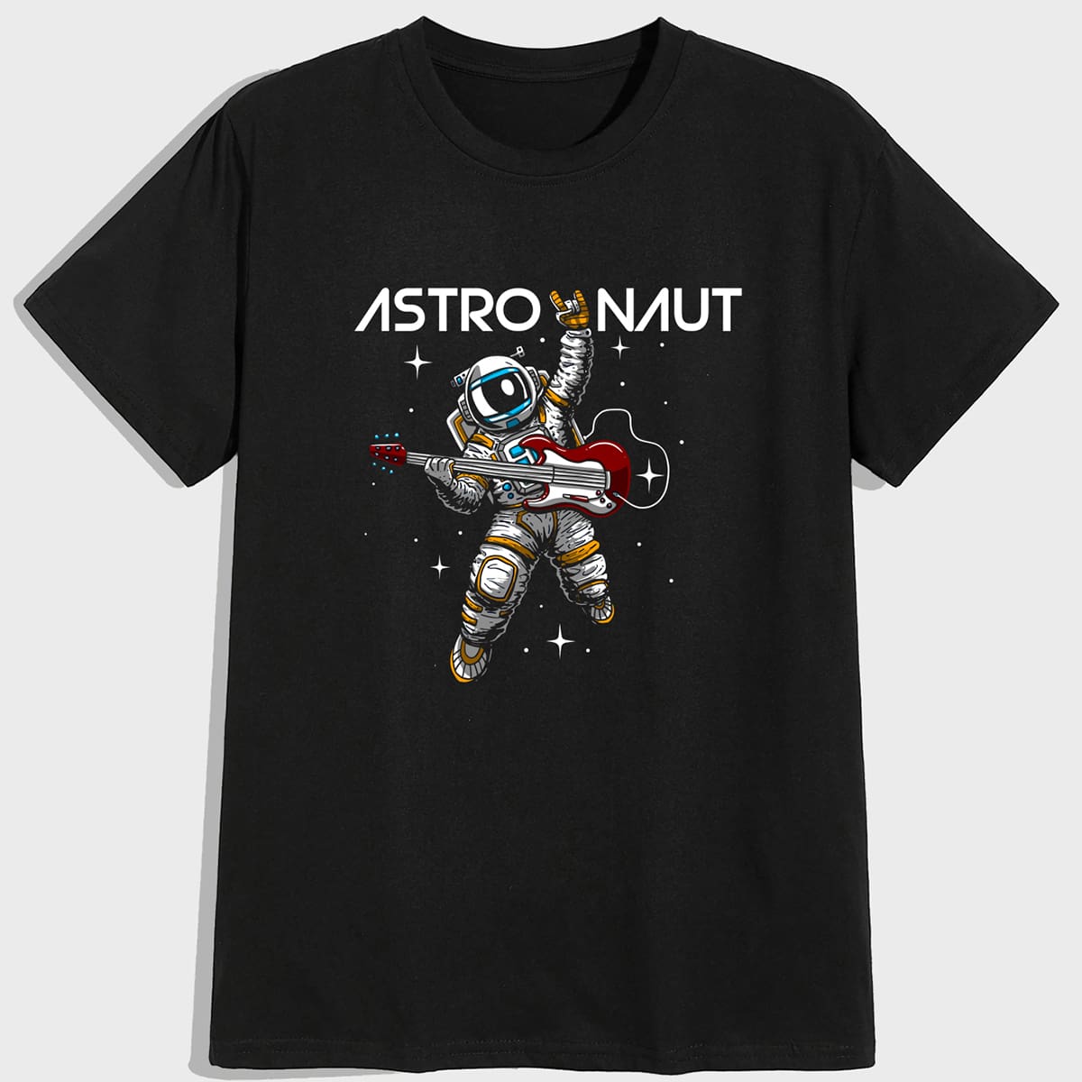 

Guys Letter Astronaut Graphic Tee, Black