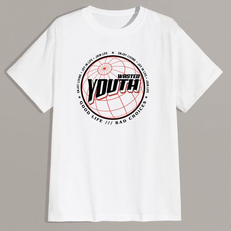 

Guys Letter Graphic Tee, White