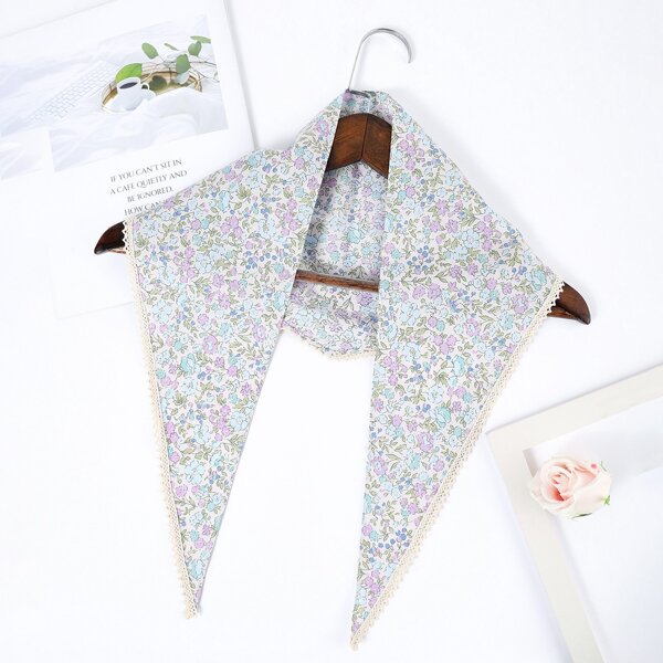 

Flower Print Scarf, Multicolor