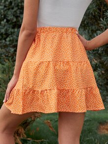 Faldas Volante rígido Corazón Bohemio - Naranja - Ver 2