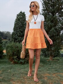 Faldas Volante rígido Corazón Bohemio - Naranja - Ver 3