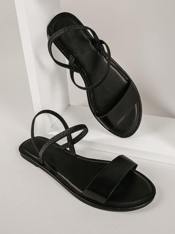 SHUZIA Sandal Plain Sepatu tali belakang Fashionable