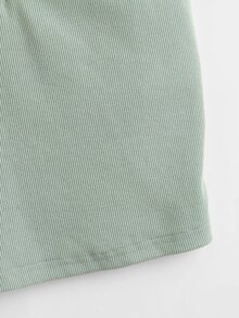 SHEIN EZwear Top corto de tirantes - verde menta - Ver 4