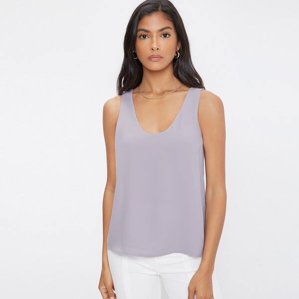 

Solid Tank Top, Dusty purple