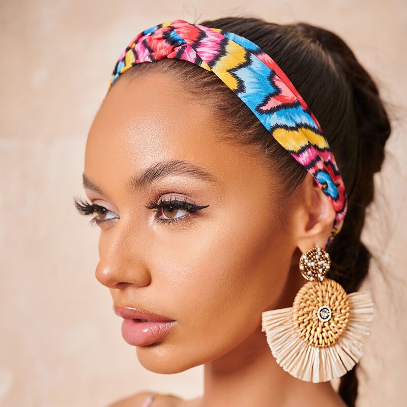 

Color Block Hair Band, Multicolor
