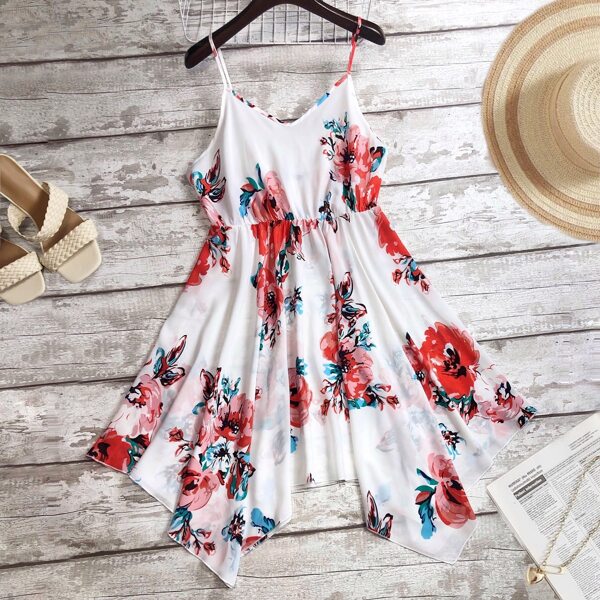 

Plus Floral Print Cami Dress, Multicolor