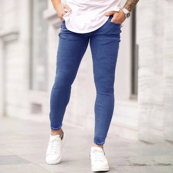 

Men Solid Skinny Jeans, Dark wash