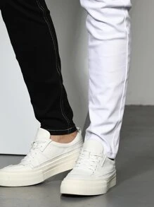 Manfinity 男士雙色緊身牛仔褲