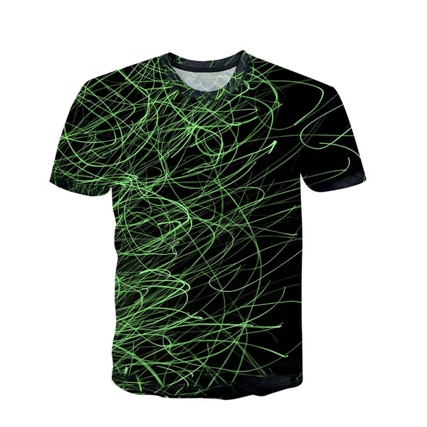 

Men 3D Paint Print Tee, Multicolor