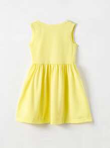 SHEIN 年輕女孩心形和花卉印花裙