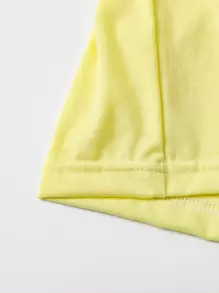 SHEIN 年輕女孩心形和花卉印花裙