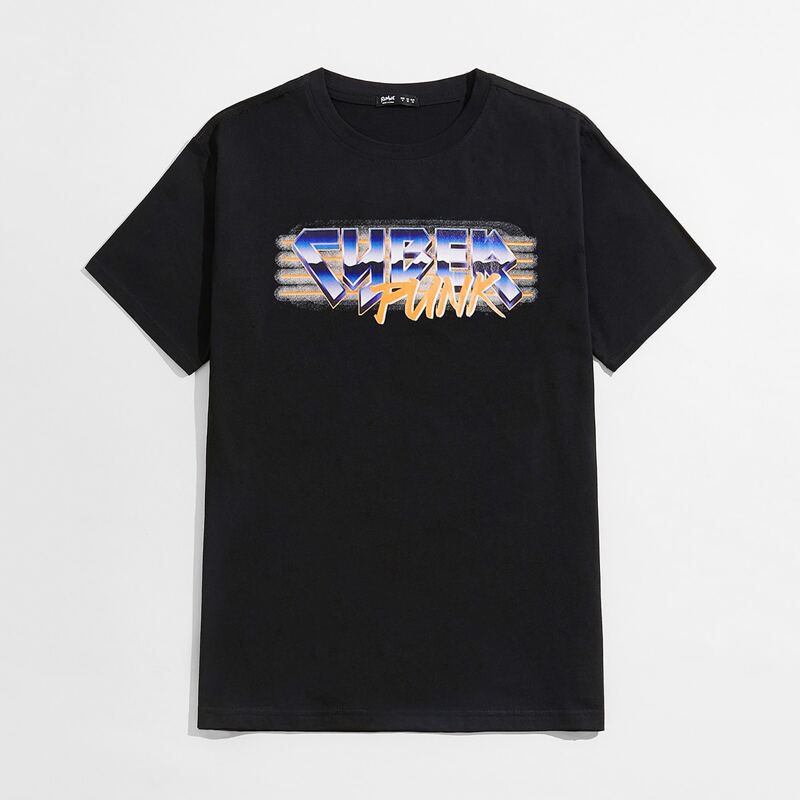 

Guys Letter Graphic Tee, Black
