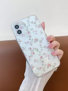 小碎花透明手機殼 - 無色 - 查看 3