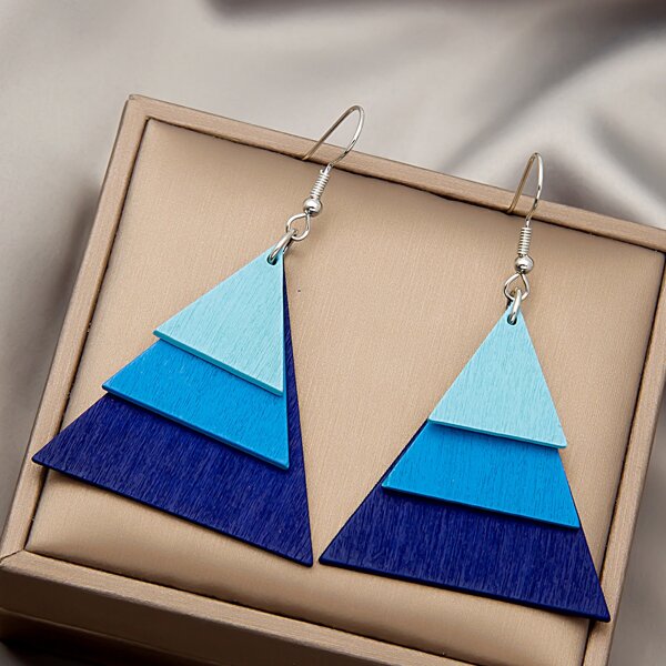 

Geo Decor Drop Earrings, Multicolor