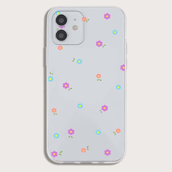 

Flower Pattern Clear Phone Case