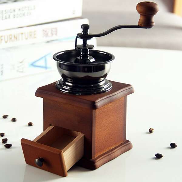

1pc Random Vintage Manual Coffee Grinder, Multicolor