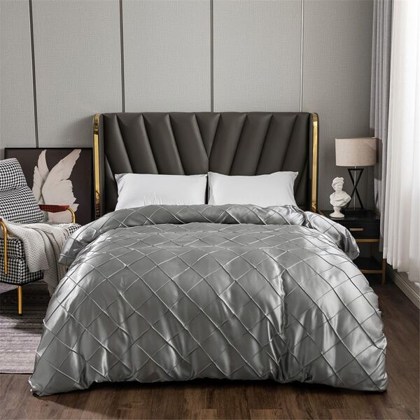

Solid Color Duvet Cover Without Filler, Grey