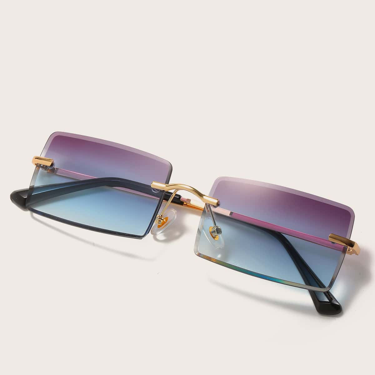 

Tinted Lens Rimless Sunglasses