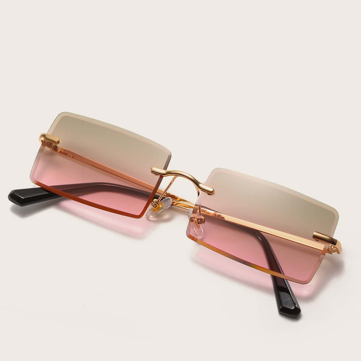 

Tinted Lens Rimless Sunglasses