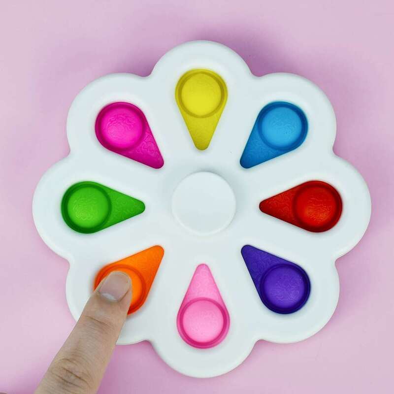 

1pc Random Round Stress Relief Bubble Toy, Multicolor