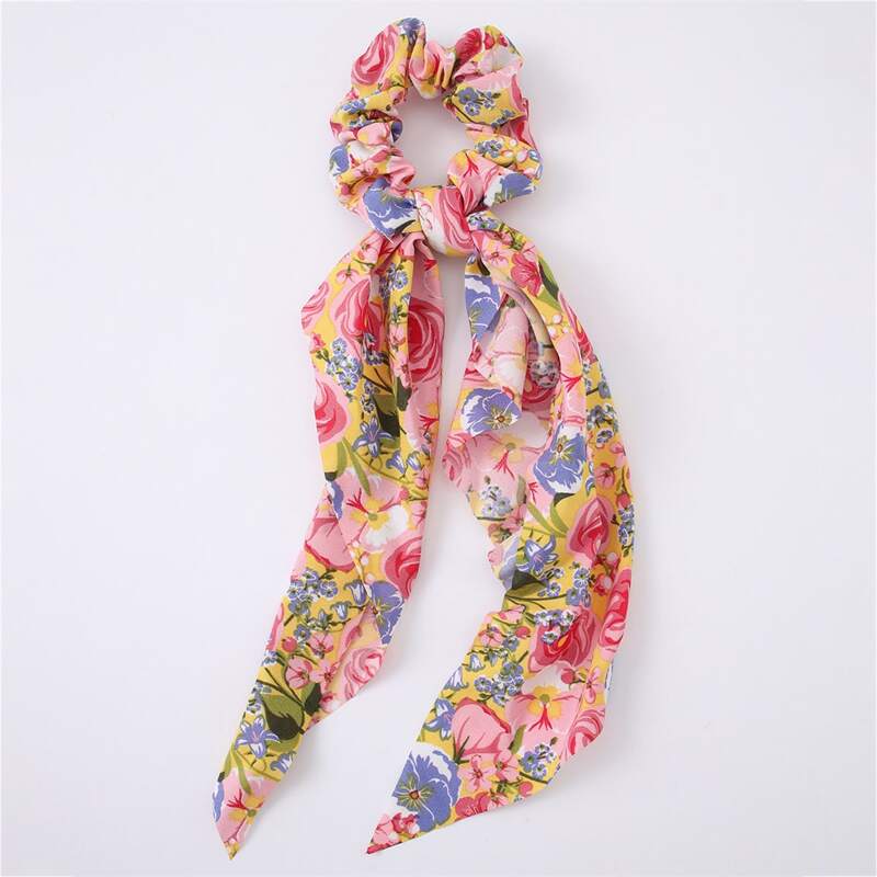 

Flower Print Scarf Hair Tie, Multicolor