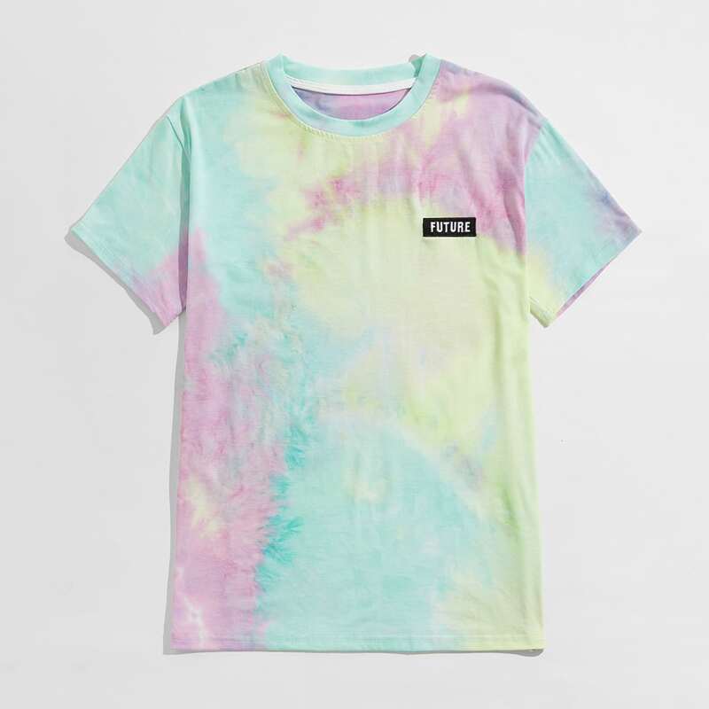 

Guys Letter Tie Dye Tee, Multicolor