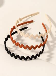3pcs Solid Headband - Multicolor - View 1
