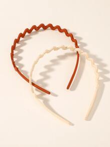 3pcs Solid Headband - Multicolor - View 3