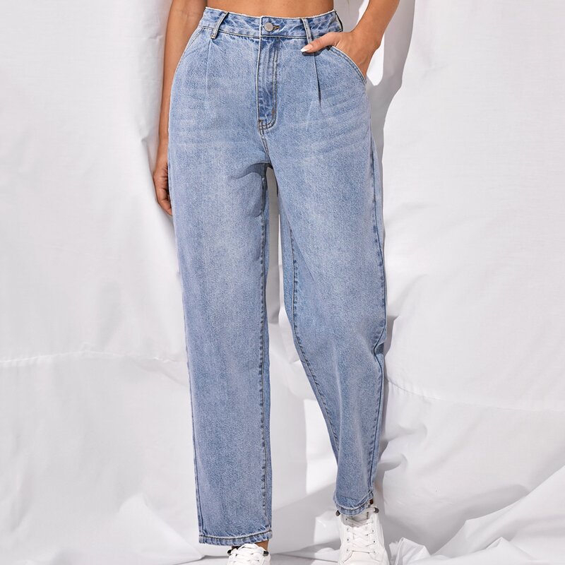 

Light Wash High Waist Jeans