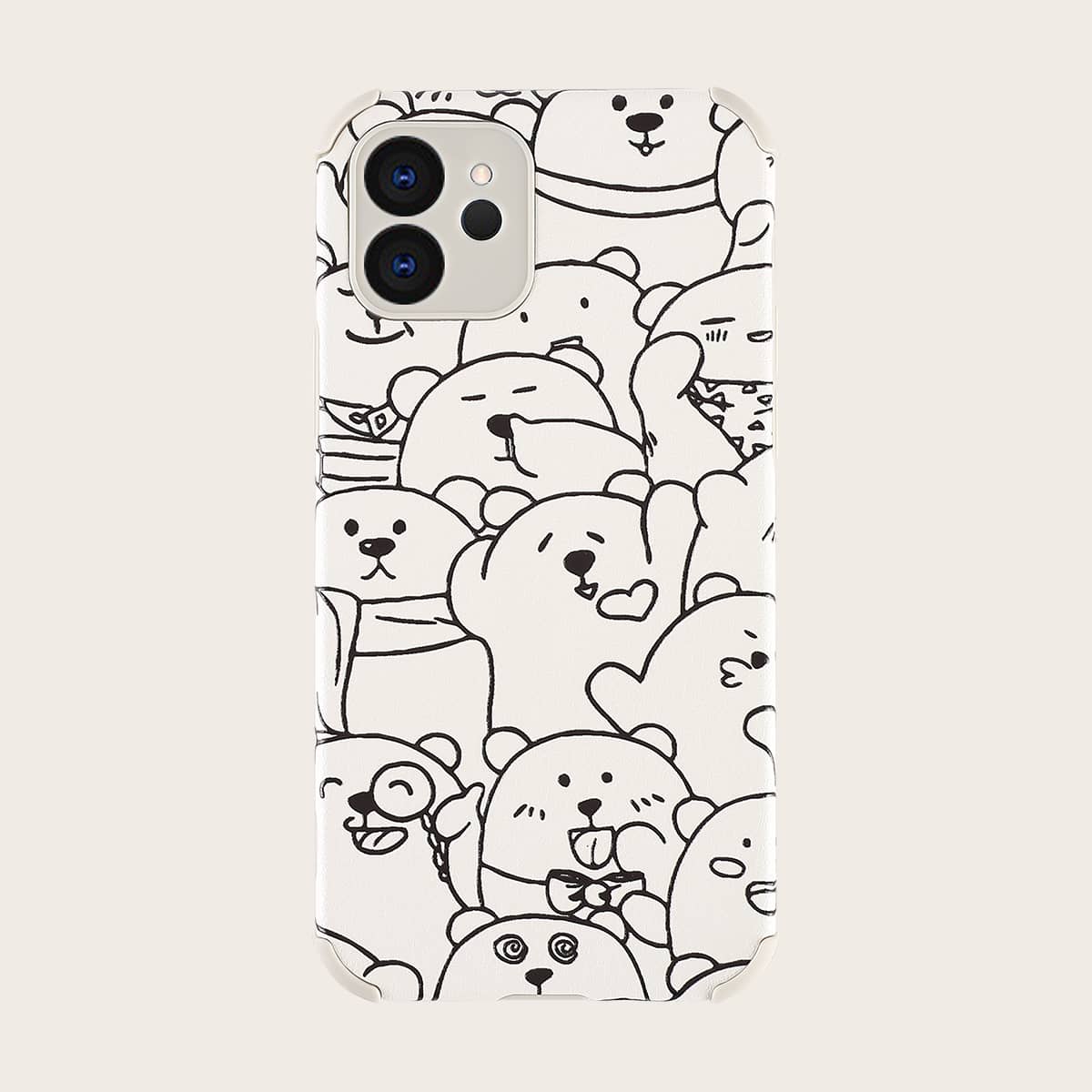 

Cartoon Bear Phone Case, Multicolor