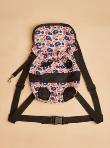 1入組牛津布寵物胸背包,適合貓和小型犬,適用於旅行和戶外活動 - 彩色 - 查看 3