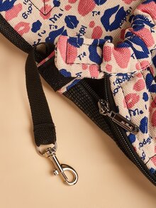 1入組牛津布寵物胸背包,適合貓和小型犬,適用於旅行和戶外活動 - 彩色 - 查看 6